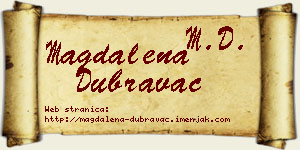 Magdalena Dubravac vizit kartica